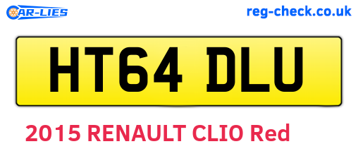 HT64DLU are the vehicle registration plates.