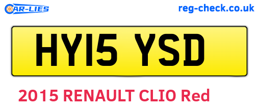 HY15YSD are the vehicle registration plates.