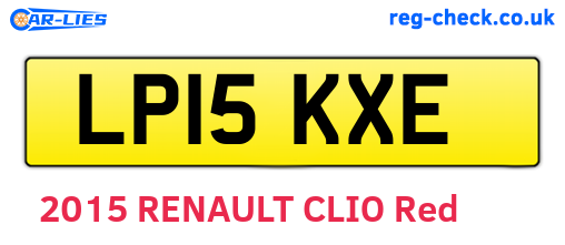 LP15KXE are the vehicle registration plates.