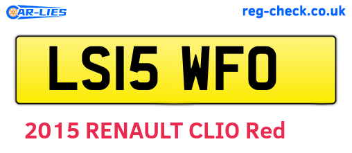 LS15WFO are the vehicle registration plates.