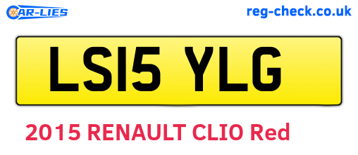 LS15YLG are the vehicle registration plates.