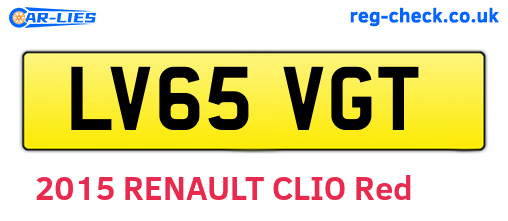 LV65VGT are the vehicle registration plates.