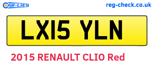 LX15YLN are the vehicle registration plates.