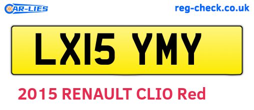 LX15YMY are the vehicle registration plates.