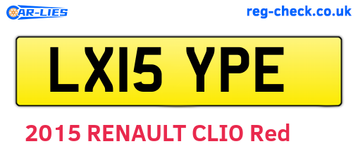 LX15YPE are the vehicle registration plates.
