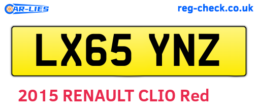 LX65YNZ are the vehicle registration plates.