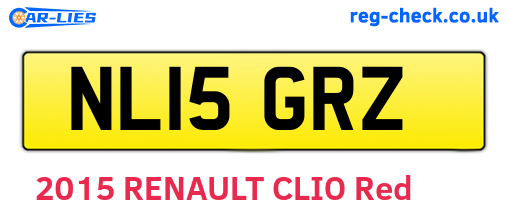NL15GRZ are the vehicle registration plates.