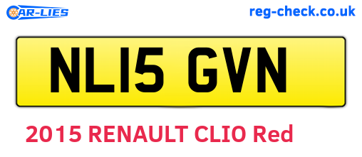 NL15GVN are the vehicle registration plates.