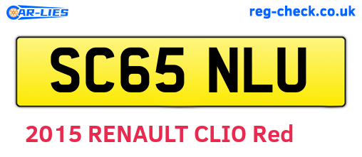 SC65NLU are the vehicle registration plates.