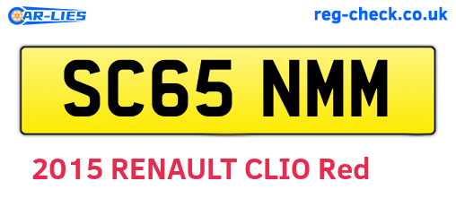 SC65NMM are the vehicle registration plates.