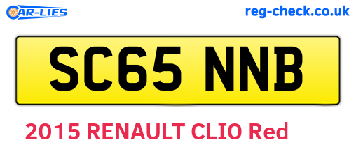 SC65NNB are the vehicle registration plates.