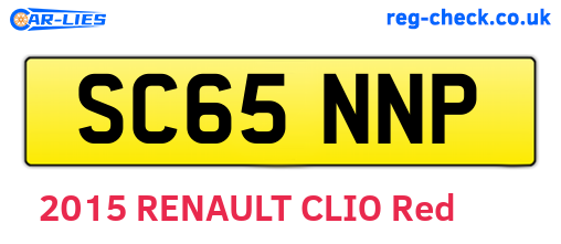 SC65NNP are the vehicle registration plates.