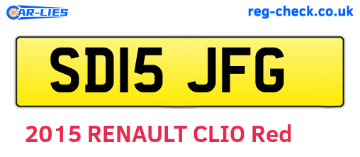SD15JFG are the vehicle registration plates.