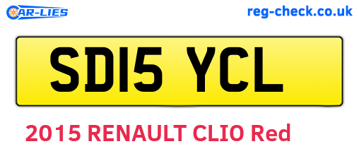 SD15YCL are the vehicle registration plates.