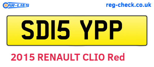 SD15YPP are the vehicle registration plates.