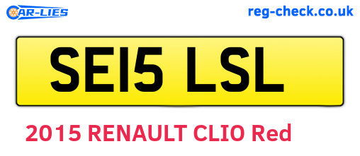 SE15LSL are the vehicle registration plates.
