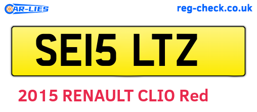 SE15LTZ are the vehicle registration plates.