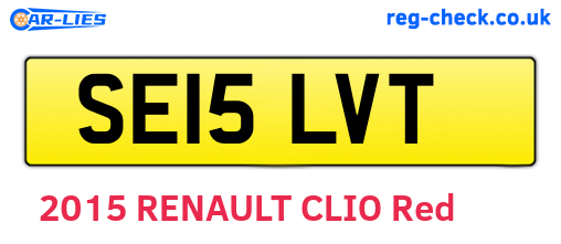 SE15LVT are the vehicle registration plates.