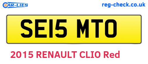 SE15MTO are the vehicle registration plates.