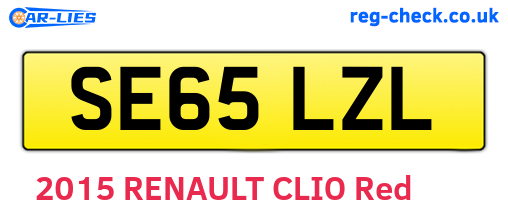 SE65LZL are the vehicle registration plates.
