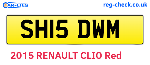 SH15DWM are the vehicle registration plates.