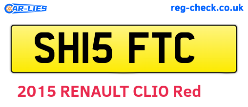 SH15FTC are the vehicle registration plates.