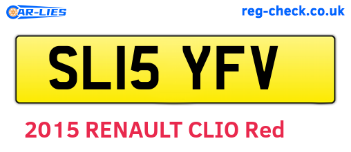 SL15YFV are the vehicle registration plates.