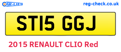 ST15GGJ are the vehicle registration plates.