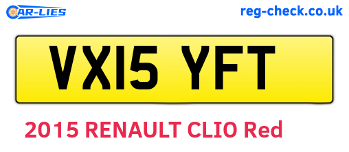 VX15YFT are the vehicle registration plates.