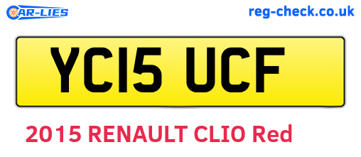 YC15UCF are the vehicle registration plates.