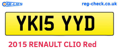 YK15YYD are the vehicle registration plates.