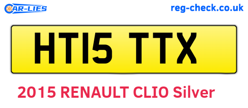 HT15TTX are the vehicle registration plates.
