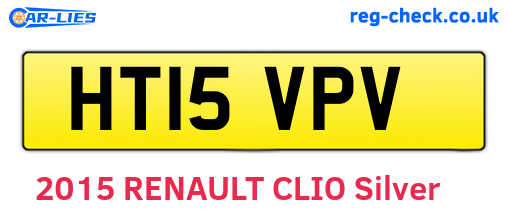 HT15VPV are the vehicle registration plates.
