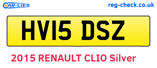 HV15DSZ are the vehicle registration plates.