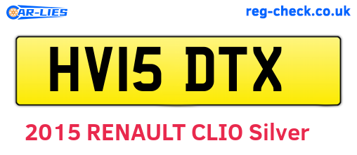 HV15DTX are the vehicle registration plates.