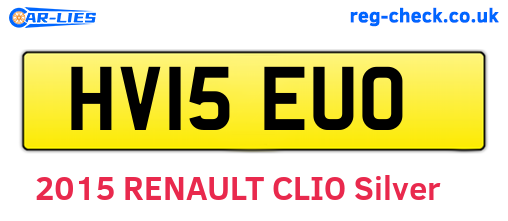 HV15EUO are the vehicle registration plates.