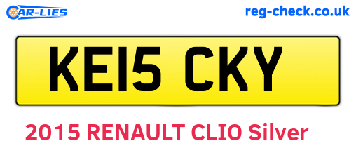 KE15CKY are the vehicle registration plates.