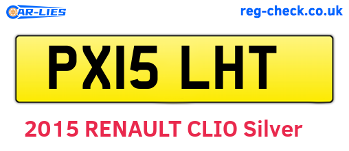 PX15LHT are the vehicle registration plates.