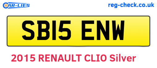 SB15ENW are the vehicle registration plates.