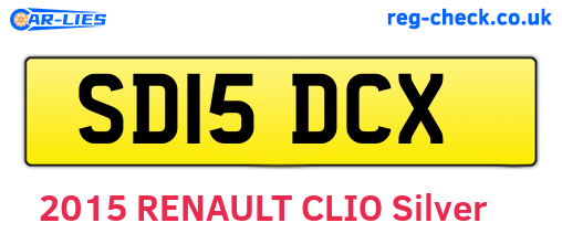 SD15DCX are the vehicle registration plates.