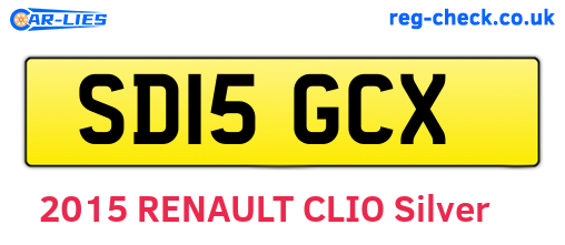 SD15GCX are the vehicle registration plates.