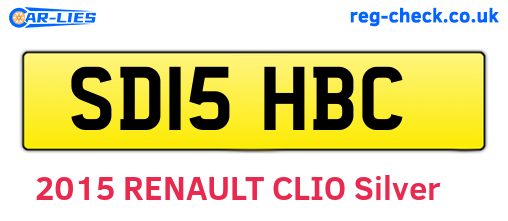 SD15HBC are the vehicle registration plates.