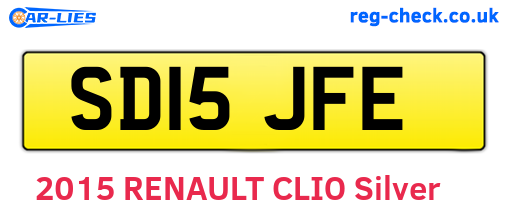 SD15JFE are the vehicle registration plates.