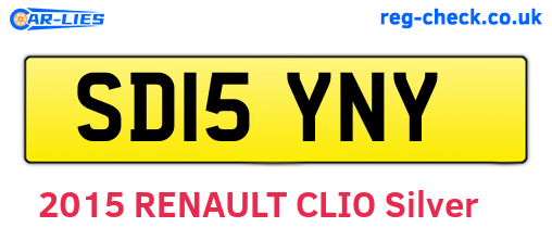SD15YNY are the vehicle registration plates.