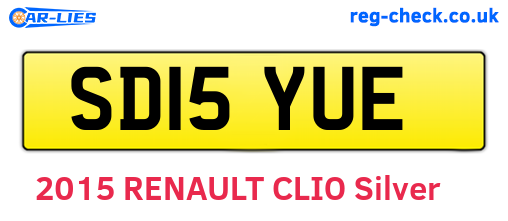 SD15YUE are the vehicle registration plates.