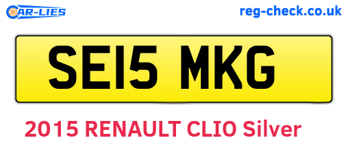 SE15MKG are the vehicle registration plates.
