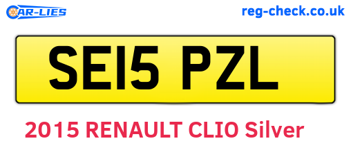 SE15PZL are the vehicle registration plates.