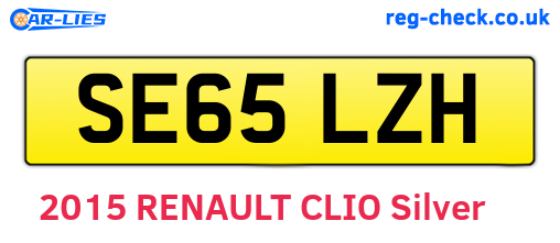 SE65LZH are the vehicle registration plates.