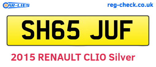 SH65JUF are the vehicle registration plates.