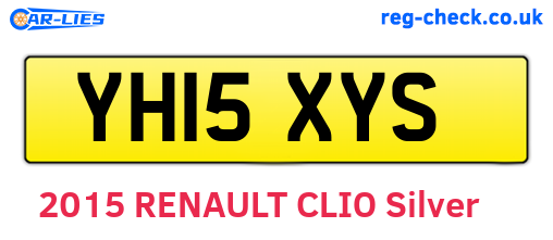 YH15XYS are the vehicle registration plates.